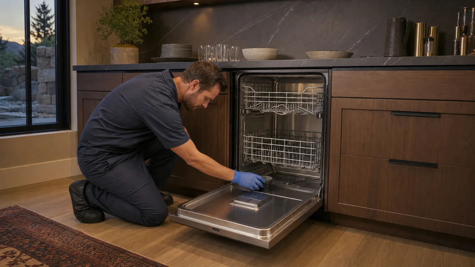 Panel-ready dishwasher service