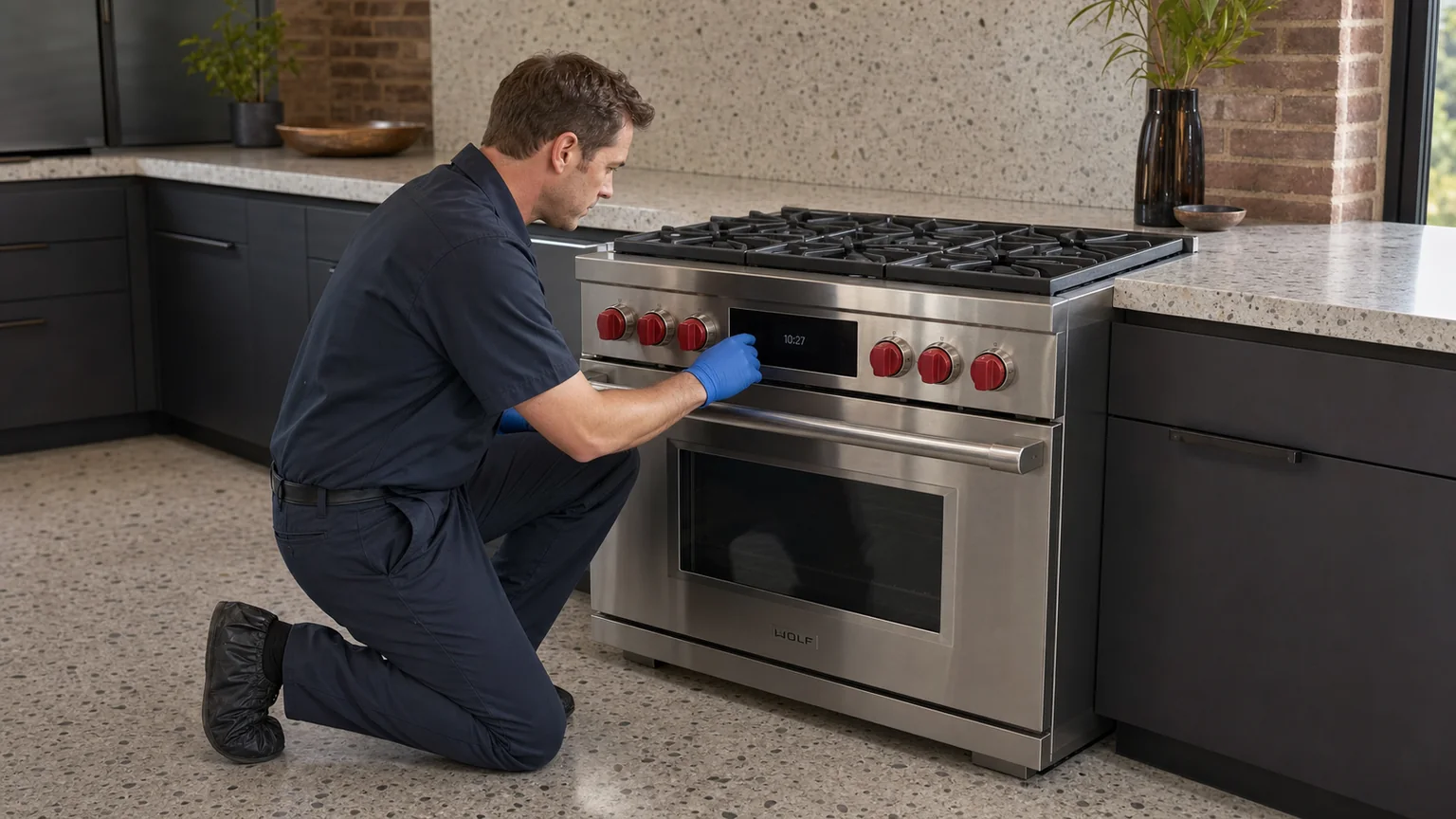 Professional dual-fuel range service