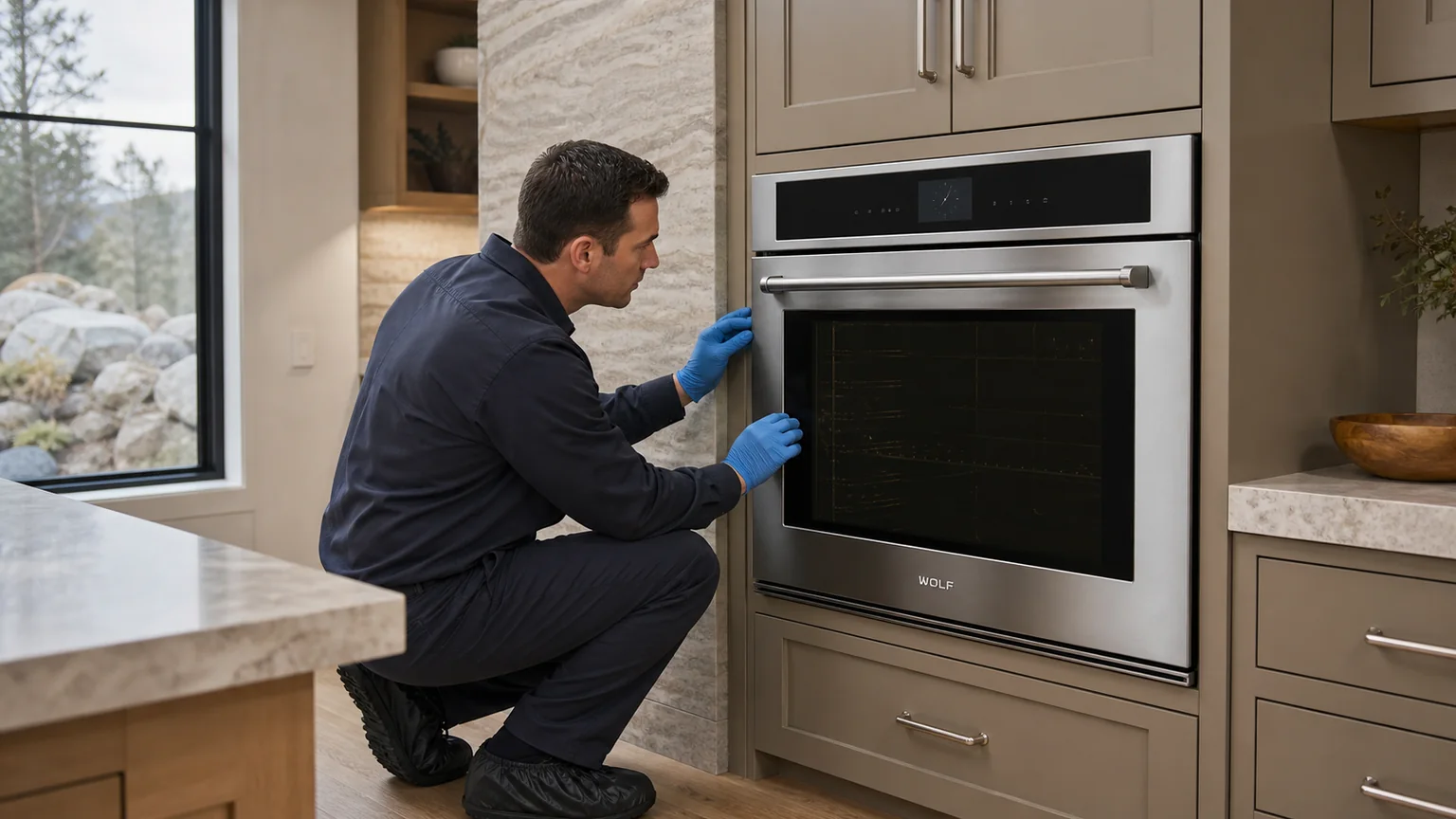 Built-in wall-oven service
